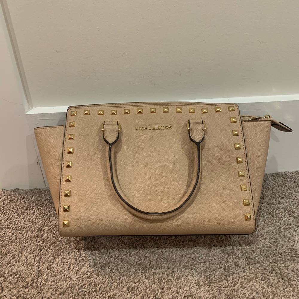 Michael Kors studded satchel